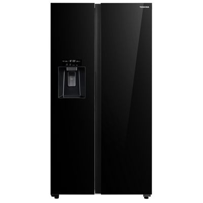 TOSHIBA Side by Side Refrigerator 20 Cubic Inverter (Black Mirror) GR-RS755WIA-PGTH(22)